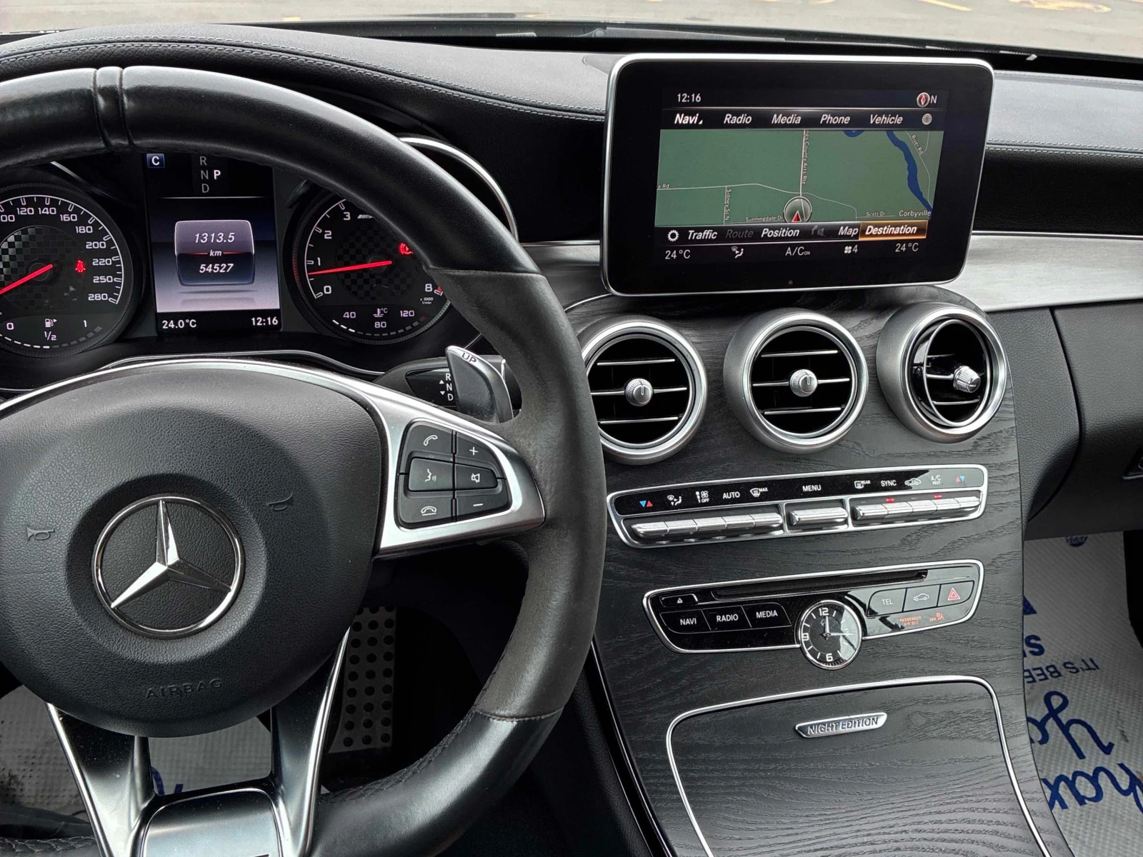 Mercedes-Benz C 43 AMG BURMESTER * ПОДГРЕВ * ВЕНТ * КАБРИО* , снимка 9 - Автомобили и джипове - 56010208