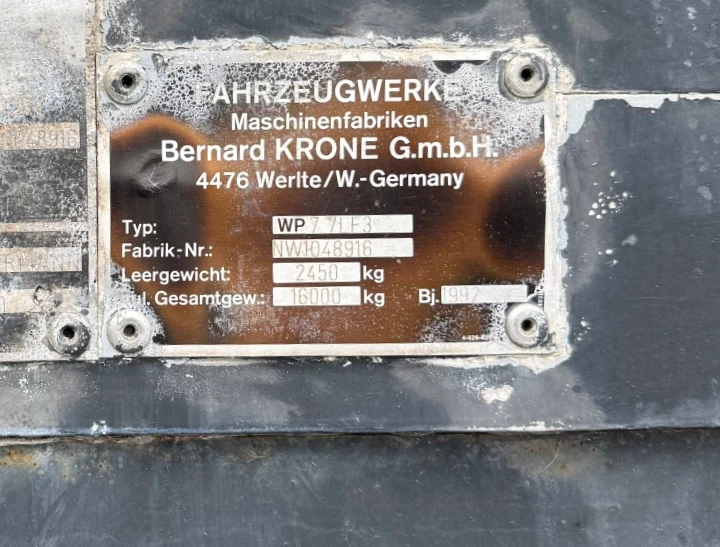 Полуремарке Krone BDF платформа Krone, снимка 4 - Ремаркета - 54353003