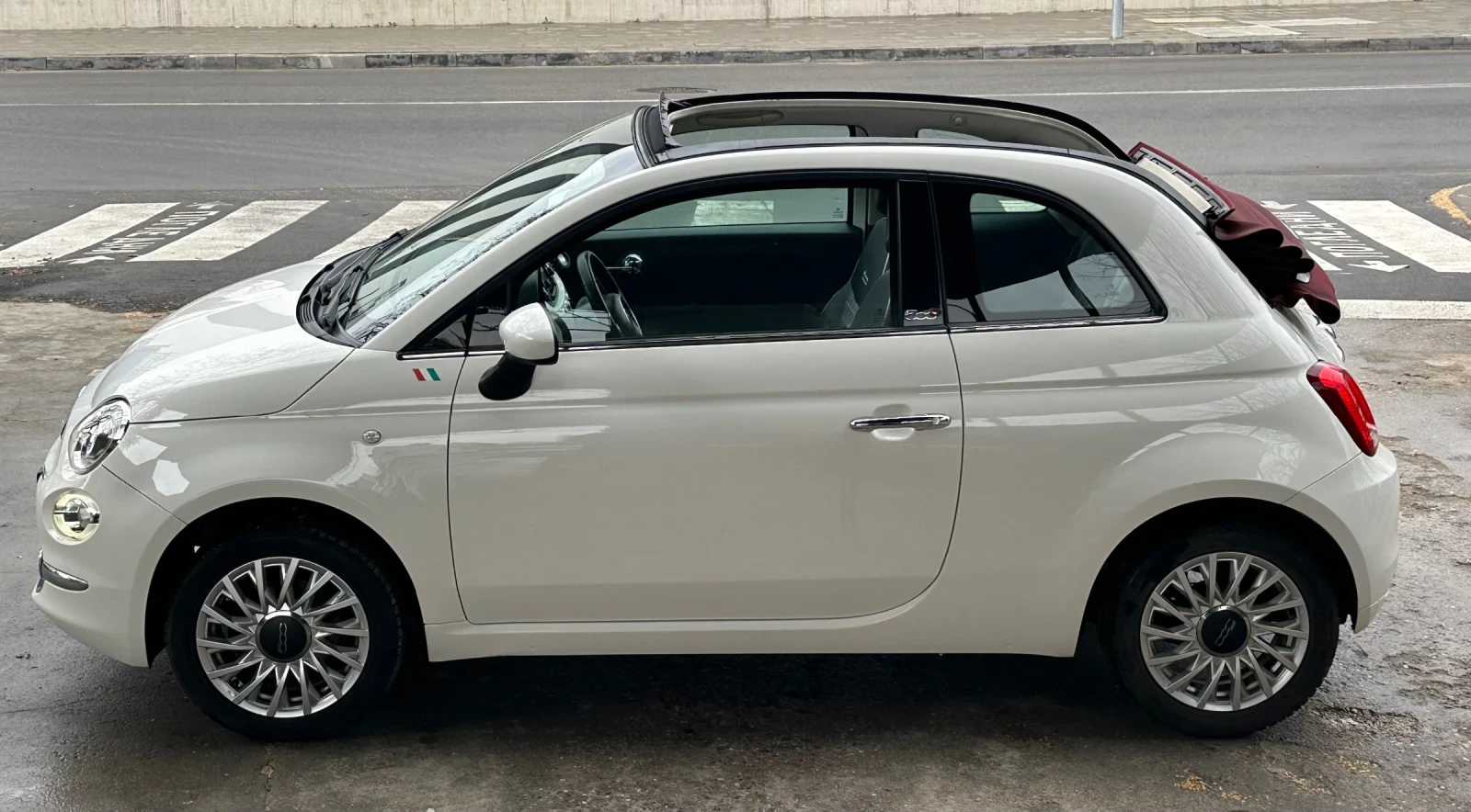 Fiat 500 | ЕВРО 6b | 1.2i | КАБРИО | , снимка 5 - Автомобили и джипове - 54112244