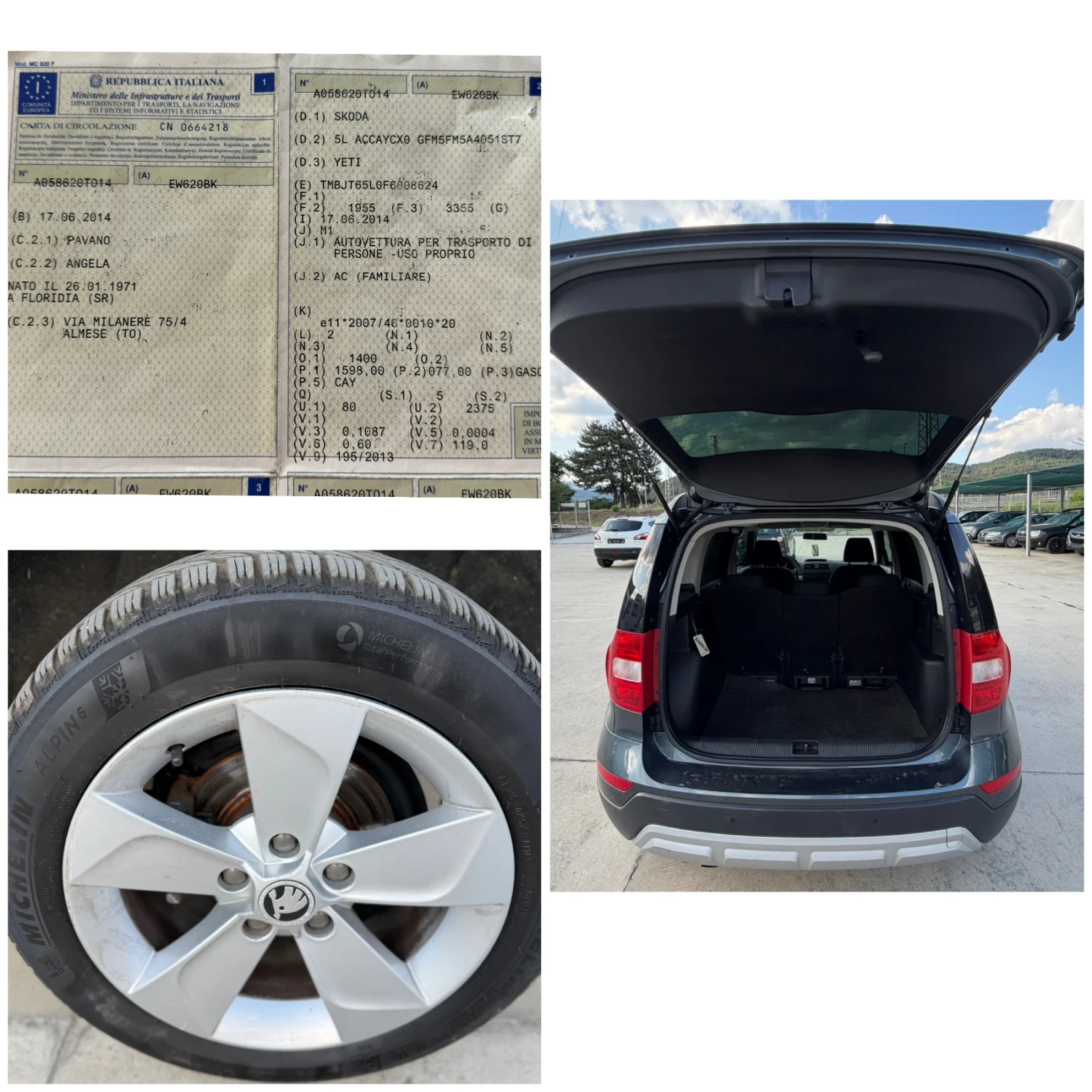 Skoda Yeti 110000km/EvroB5, снимка 17 - Автомобили и джипове - 55381210