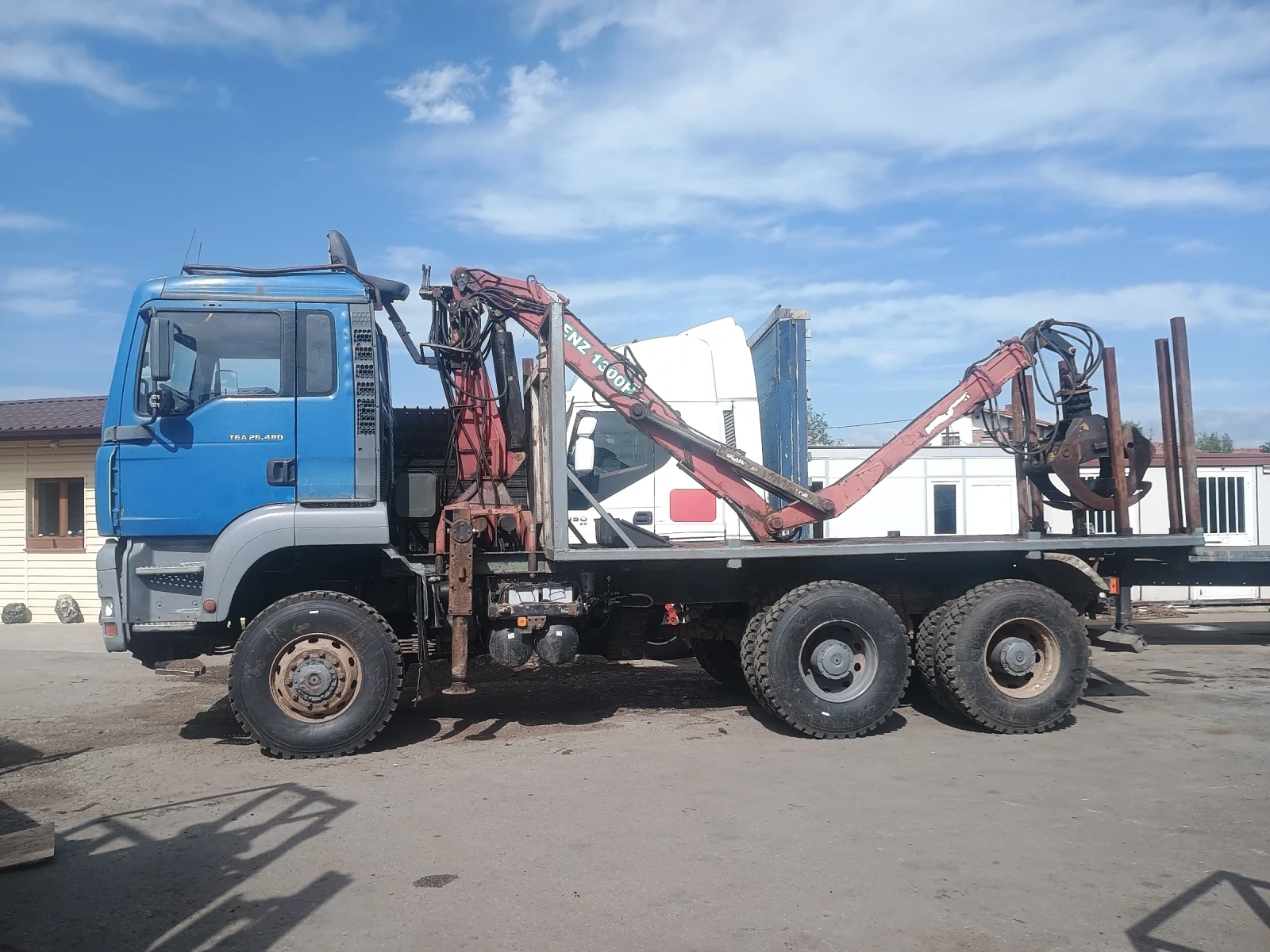 Man Tga 6x6 кран
