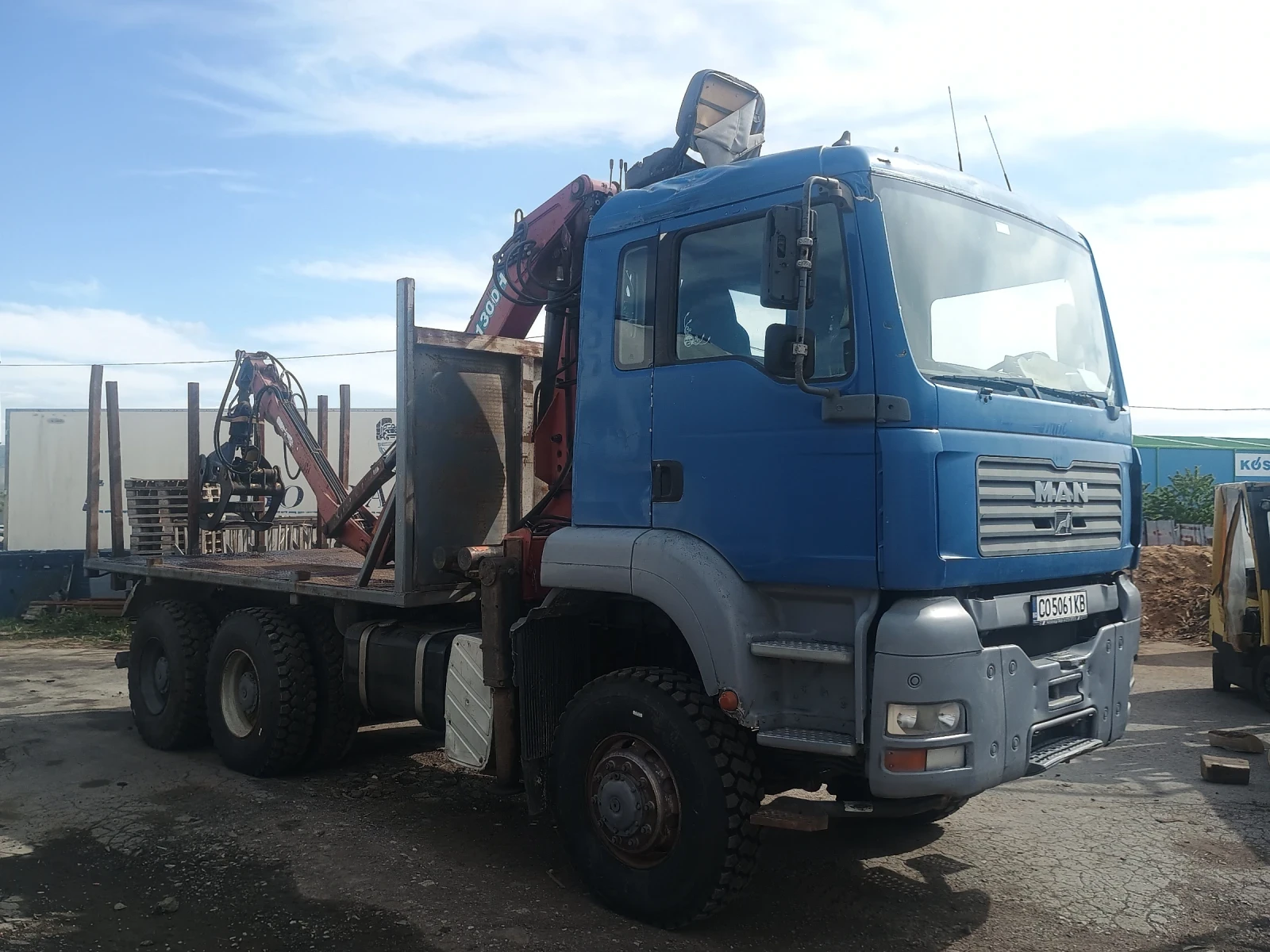 Man Tga 6x6 кран, снимка 3 - Камиони - 54515770
