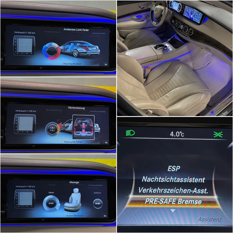 Mercedes-Benz S 350 9-G LONG 3TV FULL MAX BUSINESS CLASS , снимка 12 - Автомобили и джипове - 48483981