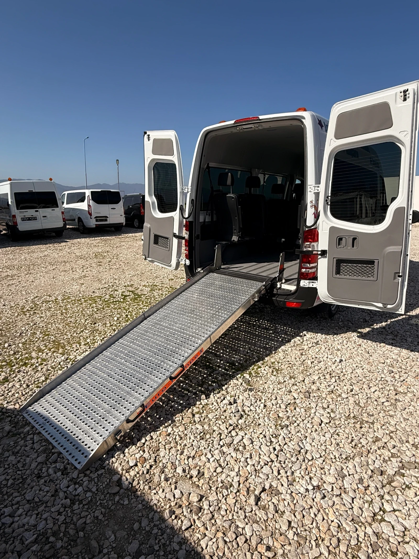 Mercedes-Benz Sprinter 316 Рампа-9Местен-Клима-Евро6, снимка 9 - Бусове и автобуси - 53835262