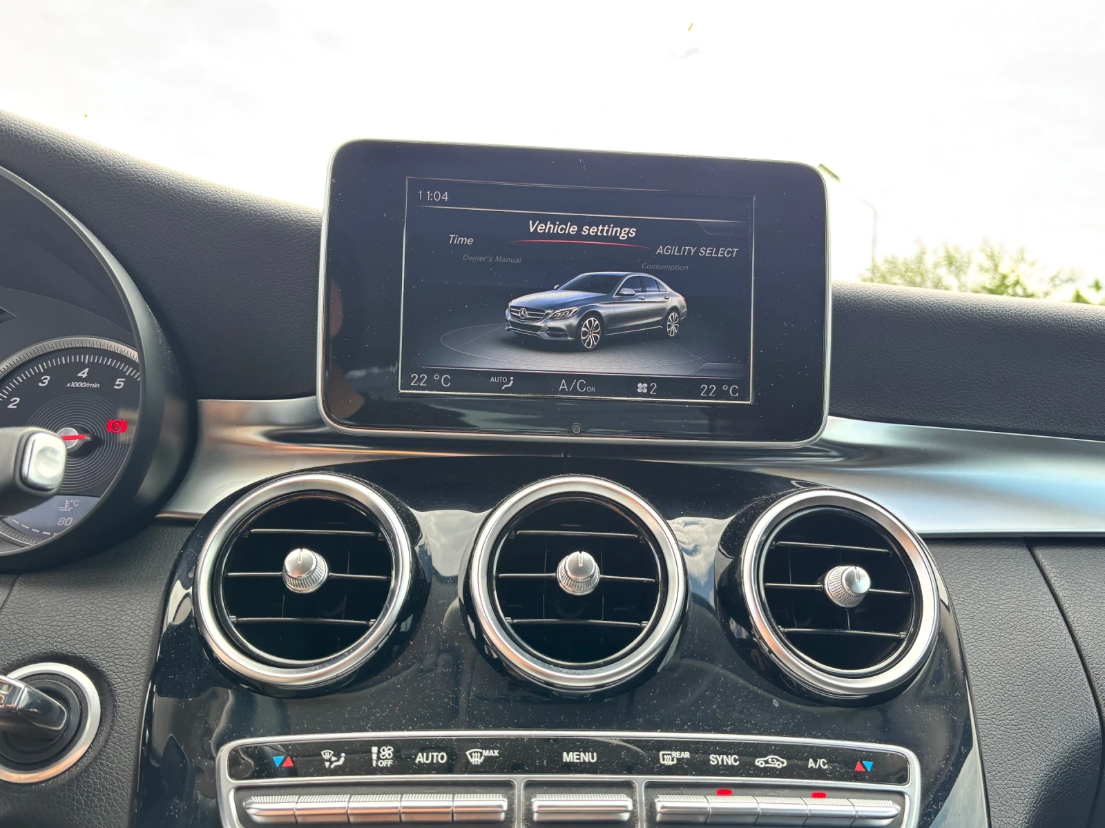 Mercedes-Benz C 180 C180/130X.KM./ПОДГРЕВ/TOP, снимка 14 - Автомобили и джипове - 54621978