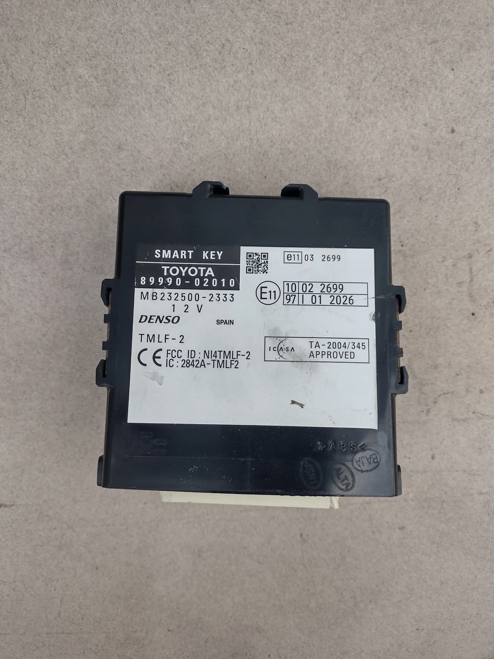 89990-02010 SMART KEY �����  TOYOTA AURIS  MB 232500-2333 | Mobile.bg � ����������� 1