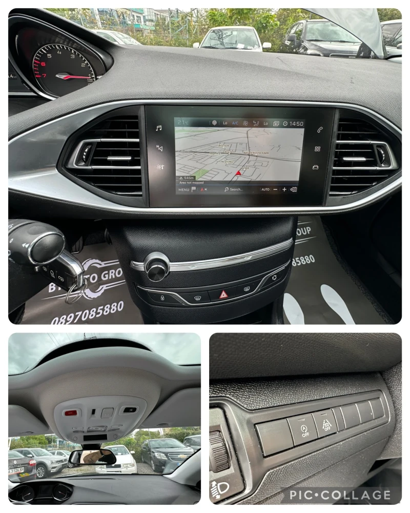 Peugeot 308  ПАНОРАМА* * СЕРВИЗНА ИСТОРИЯ* * , снимка 15 - Автомобили и джипове - 47283613