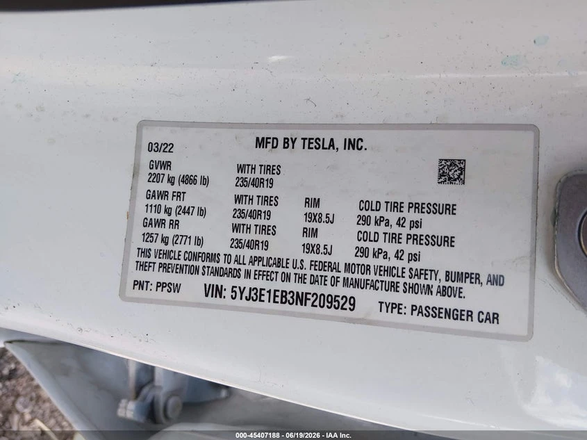 Tesla Model 3 Long Range Dual Motor All-Wheel Drive, снимка 9 - Автомобили и джипове - 55272142