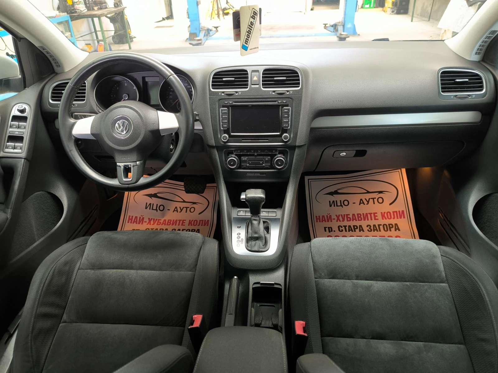 VW Golf 6-2, 0 ТDi-140k.c.ABTOMAT, HABИ, LED, EBPO 5B!, снимка 10 - Автомобили и джипове - 55672611