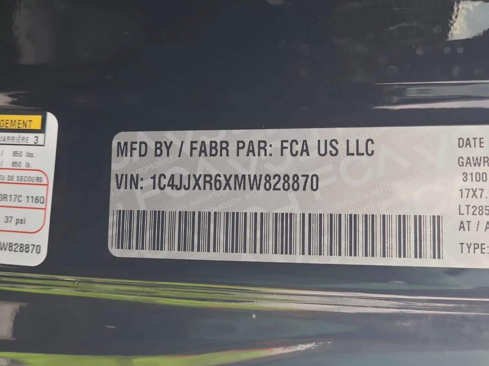 Jeep Wrangler 2L 4cyl 4WD, снимка 7 - Автомобили и джипове - 53891946