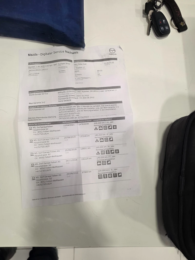 Mazda 6 1.8I-120к.с EURO 4-ШВЕЙЦАРИЯ, снимка 9 - Автомобили и джипове - 53169075