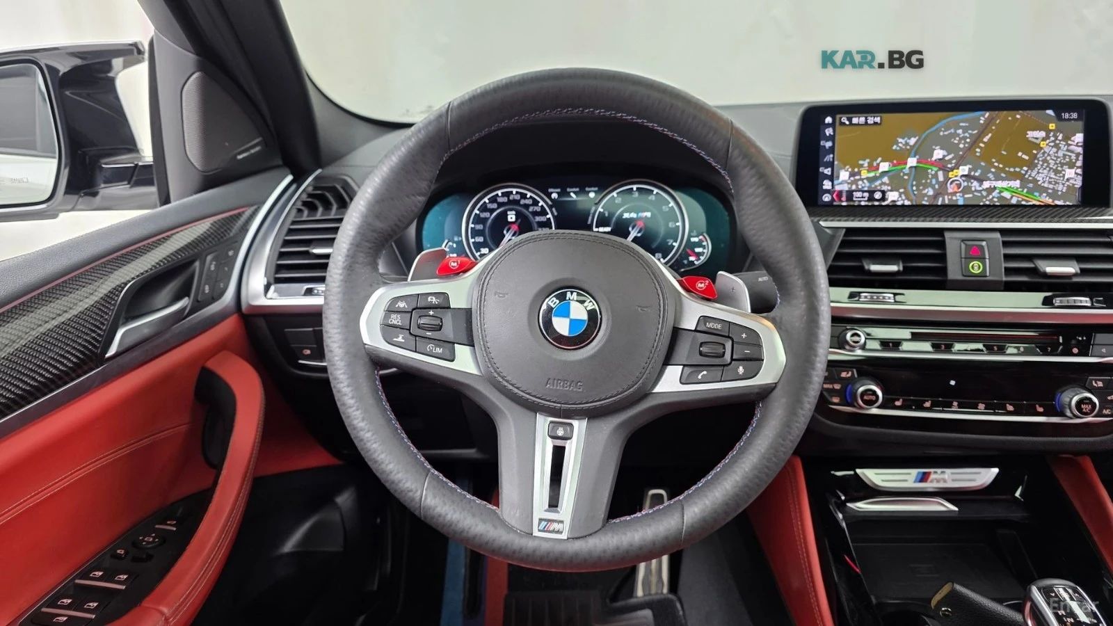 BMW X4 M* HARMAN KARDON* ПОДГРЕВ* ОБДУХВАНЕ* HUD* 360* ПА, снимка 12 - Автомобили и джипове - 55223407