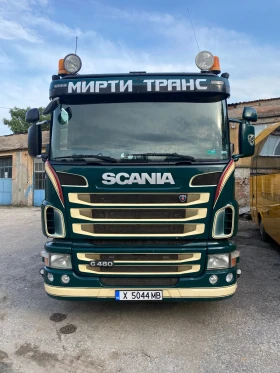 Scania G 480 Самосвал с кран, снимка 1