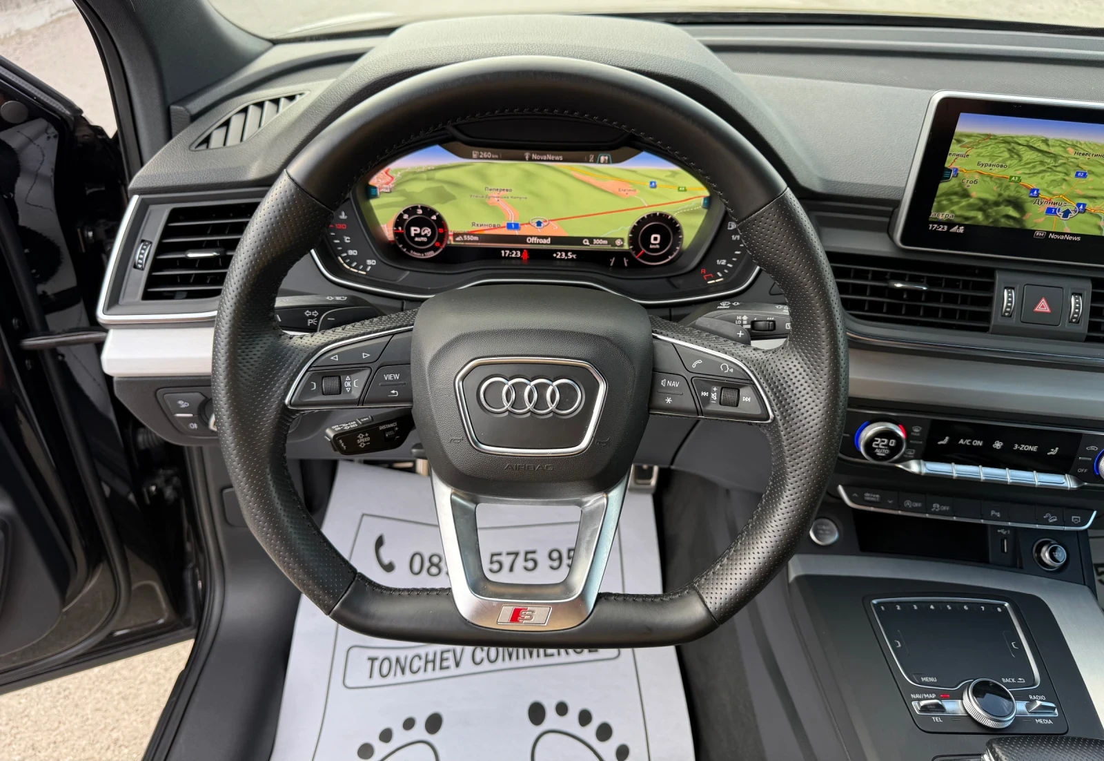 Audi Q5 2.0-TDI-quattro-172.000km-НОВА-S-line+ + + ДИГИТАЛ, снимка 8 - Автомобили и джипове - 55112034