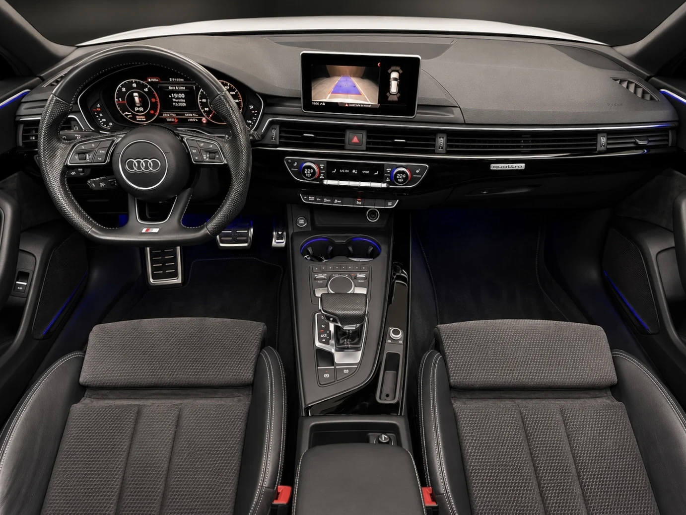 Audi A4 3XSLINE::DISTRONIK::PANORAMA::QUATTRO ::MASSAGE::, снимка 7 - Автомобили и джипове - 54717478