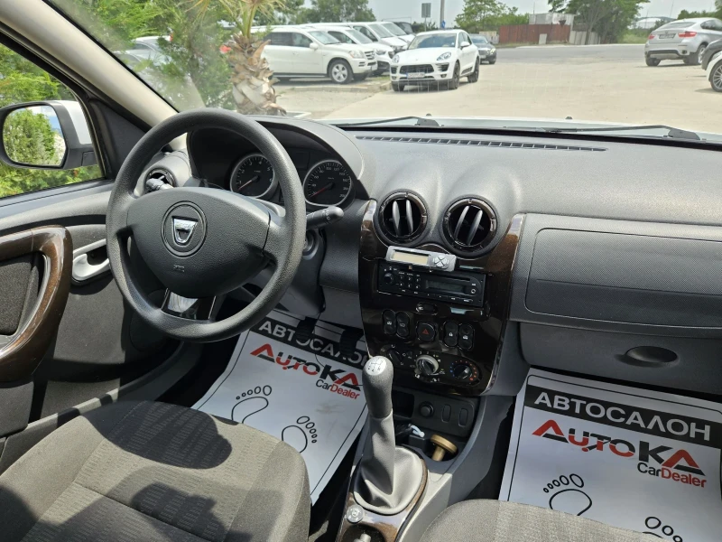 Dacia Duster 1.6I-105кс= ФАБРИЧНА ГАЗ= ПАРКТРОНИК= КЛИМАТИК, снимка 13 - Автомобили и джипове - 50547793