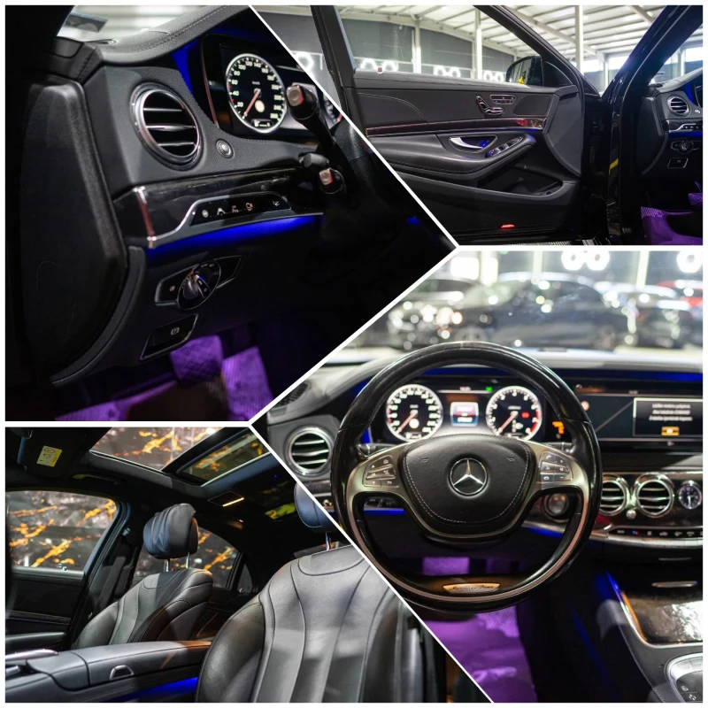 Mercedes-Benz S 500 LONG MEGA FULL AMG LINE ПАНО ЛИЗИНГ 100%, снимка 16 - Автомобили и джипове - 52915772