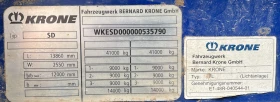 ����� �� �������� �� ����������� Krone SD