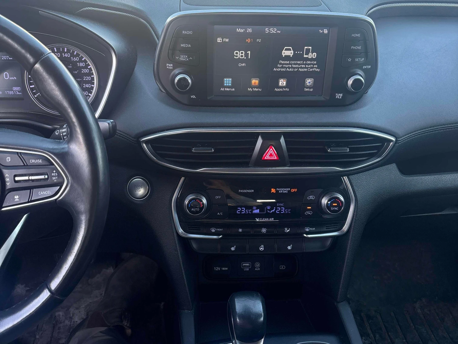 Hyundai Santa fe * Preferred * АВТОКРЕДИТ * ОТ ПРЕДСТАВИТЕЛСТВО, снимка 9 - Автомобили и джипове - 56069561