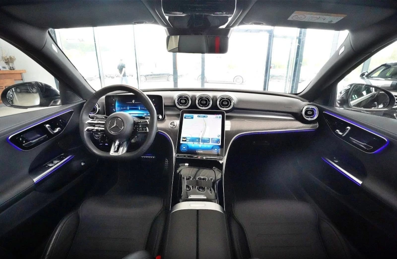 Mercedes-Benz C 43 AMG 4-MATIC PANO KEYLESS 360 MEMORY LED, снимка 9 - Автомобили и джипове - 51924749