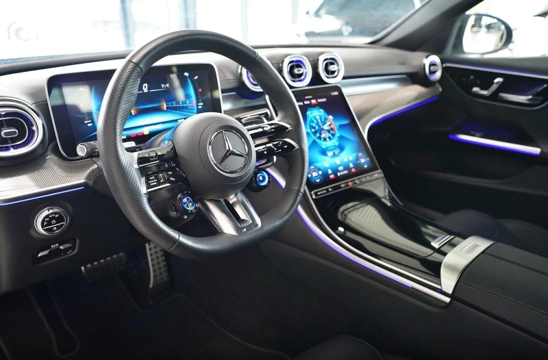 Mercedes-Benz C 43 AMG 4-MATIC PANO KEYLESS 360 MEMORY LED, снимка 6 - Автомобили и джипове - 51924749