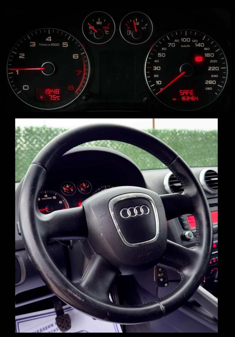 Audi A3 1.6i FACELIFT, снимка 12 - Автомобили и джипове - 52637135