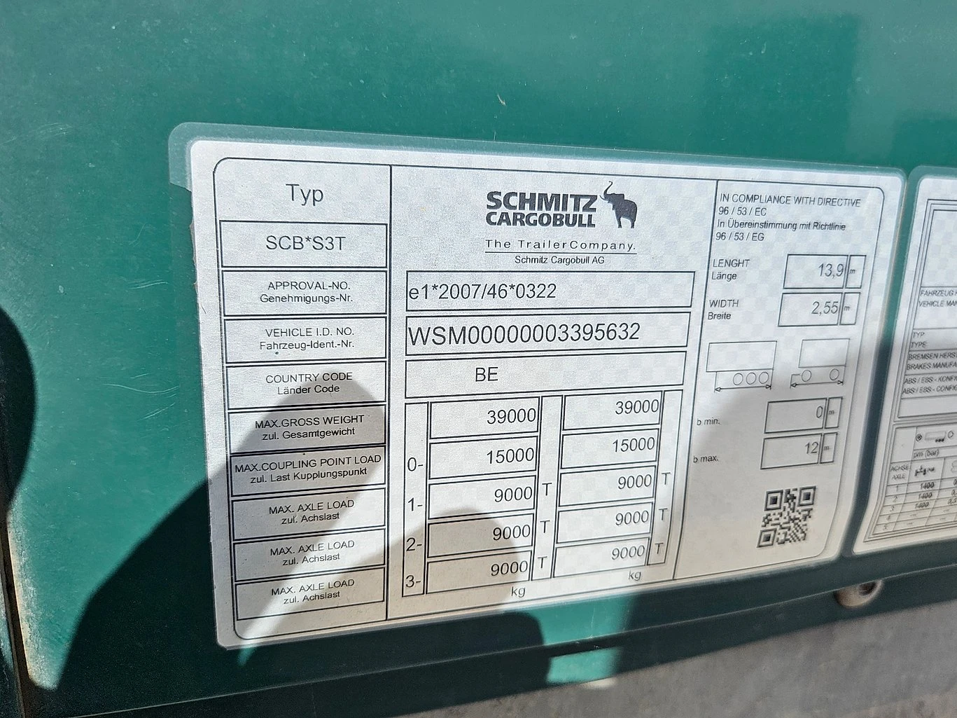 Полуремарке Schmitz SCB* S3-20 БРОЯ ПАРТИДА, снимка 12 - Ремаркета - 55851284