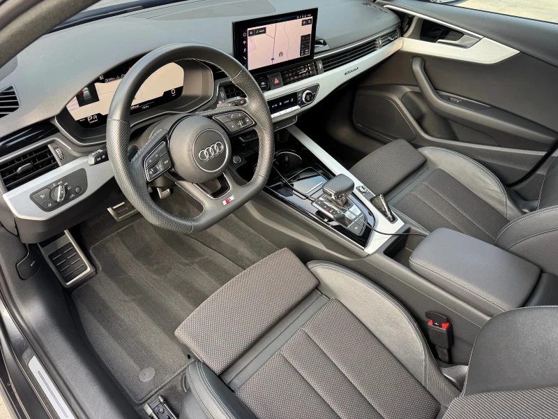 Audi A4 QUATTRO 204 кс -  VIRTUAL 2022 S Line+ , снимка 9 - Автомобили и джипове - 52710957