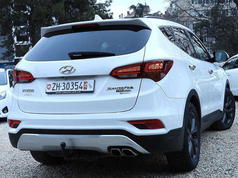 Hyundai Santa fe 2.2ШВЕЙЦАРИЯ-7МЕСТА/ДИСТРОНИК/КОЖА/НАВИ/LANE ASSIS, снимка 3 - Автомобили и джипове - 53433372