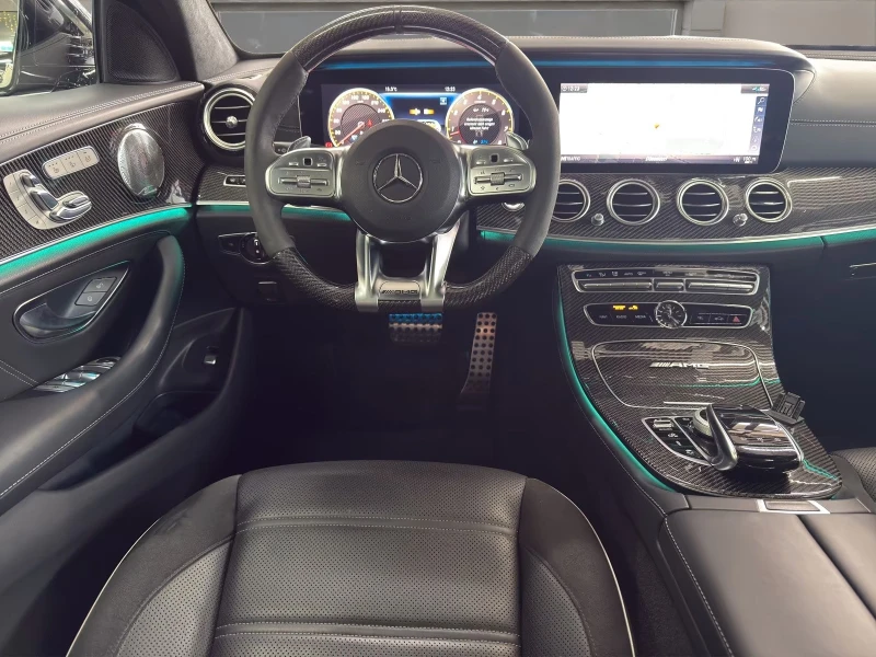 Mercedes-Benz E 63 AMG S-PERFORMANCE/612HP/PANO/CARBON/HUD/360/BURM/791g, снимка 11 - Автомобили и джипове - 53506788