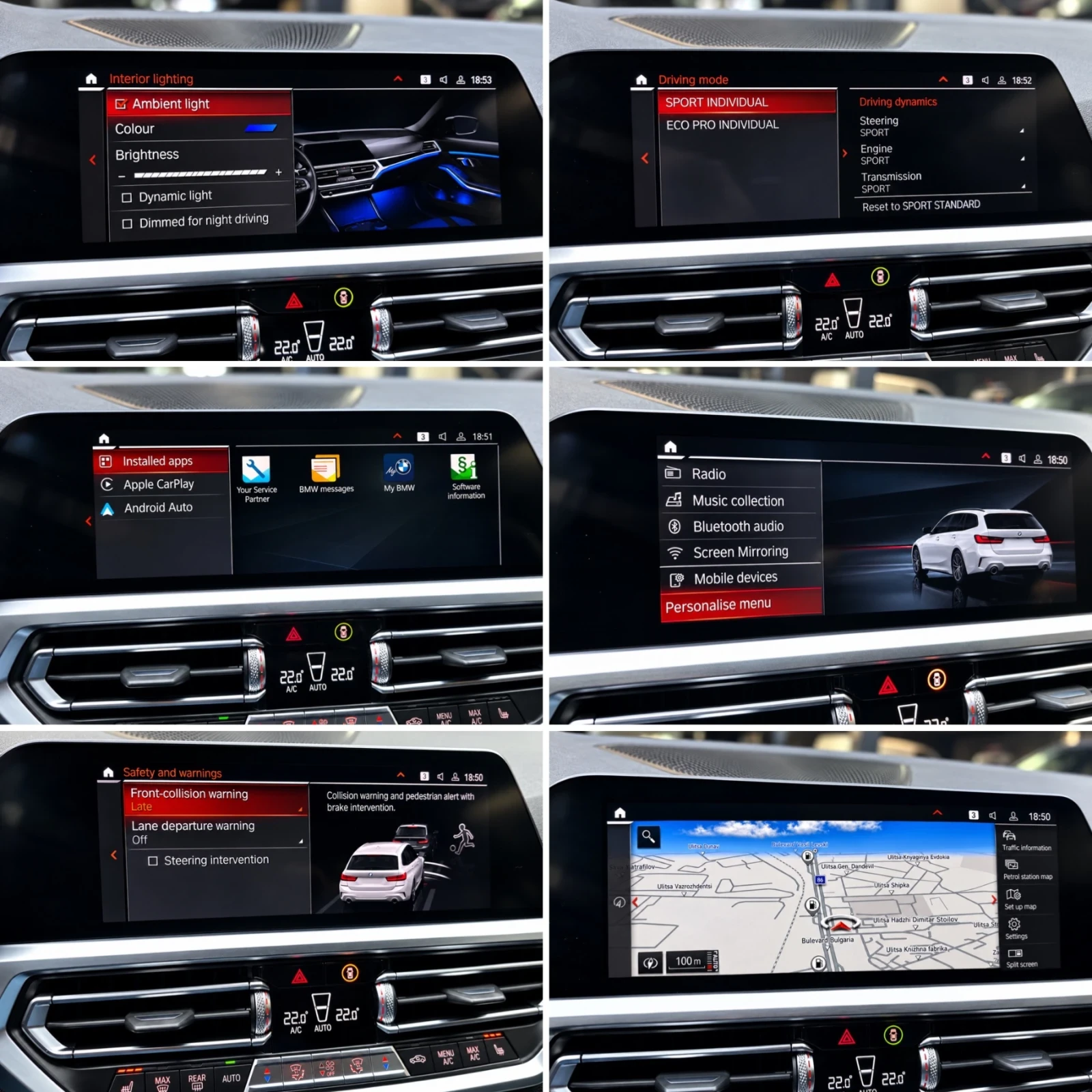 BMW 320 XDRIVE::M PACK::360 КАМЕРИ::AMBIENT::, снимка 15 - Автомобили и джипове - 56511899