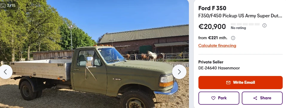 Ford F350 самосвал, снимка 10 - Автомобили и джипове - 55019032