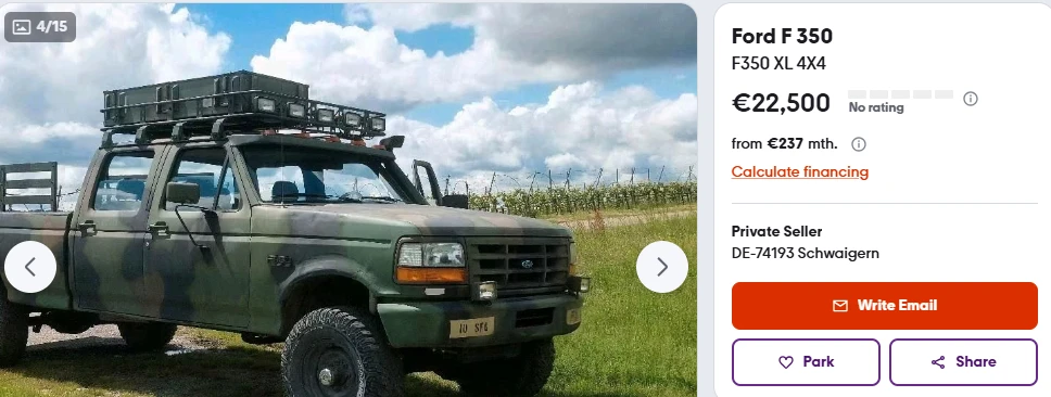 Ford F350 самосвал, снимка 9 - Автомобили и джипове - 55019032