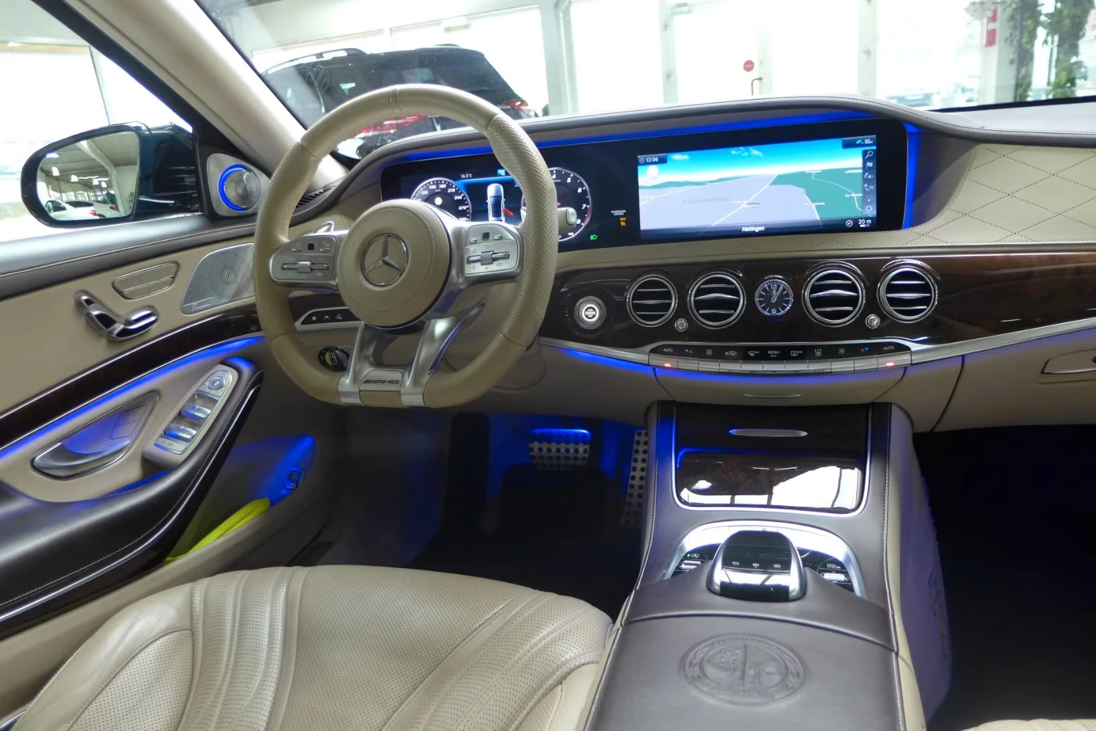 Mercedes-Benz S 63 AMG 4MATIC/612HP/L/PANO/360/MEMO/BURM/CPLAY/552q, снимка 9 - Автомобили и джипове - 55484019