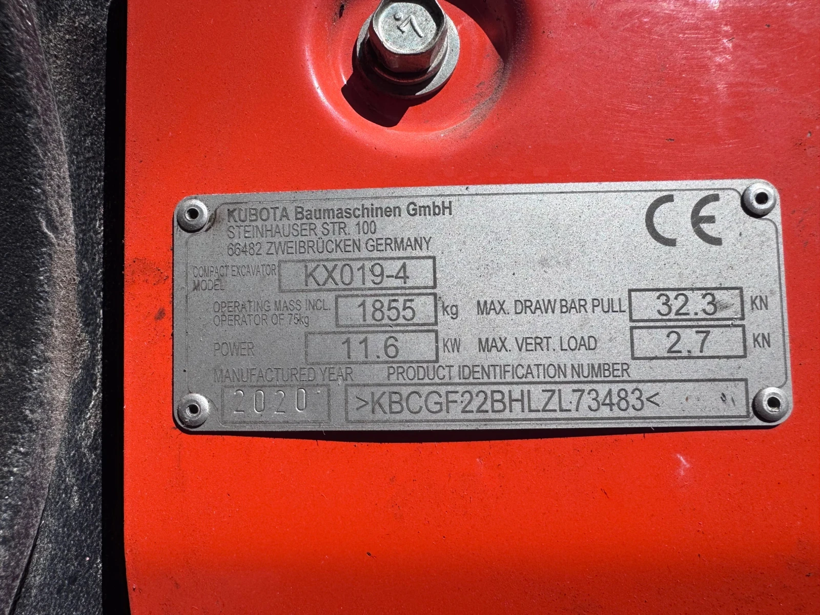 Багер Kubota KH019-4, снимка 10 - Индустриална техника - 55806328