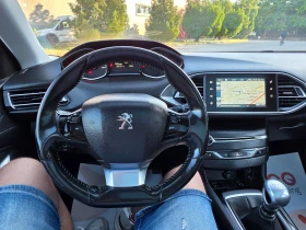 Peugeot 308 1.6HDI 120hp * EURO 6 * НАВИ * ПАНОРАМА *  ЛИЗИНГ , снимка 17