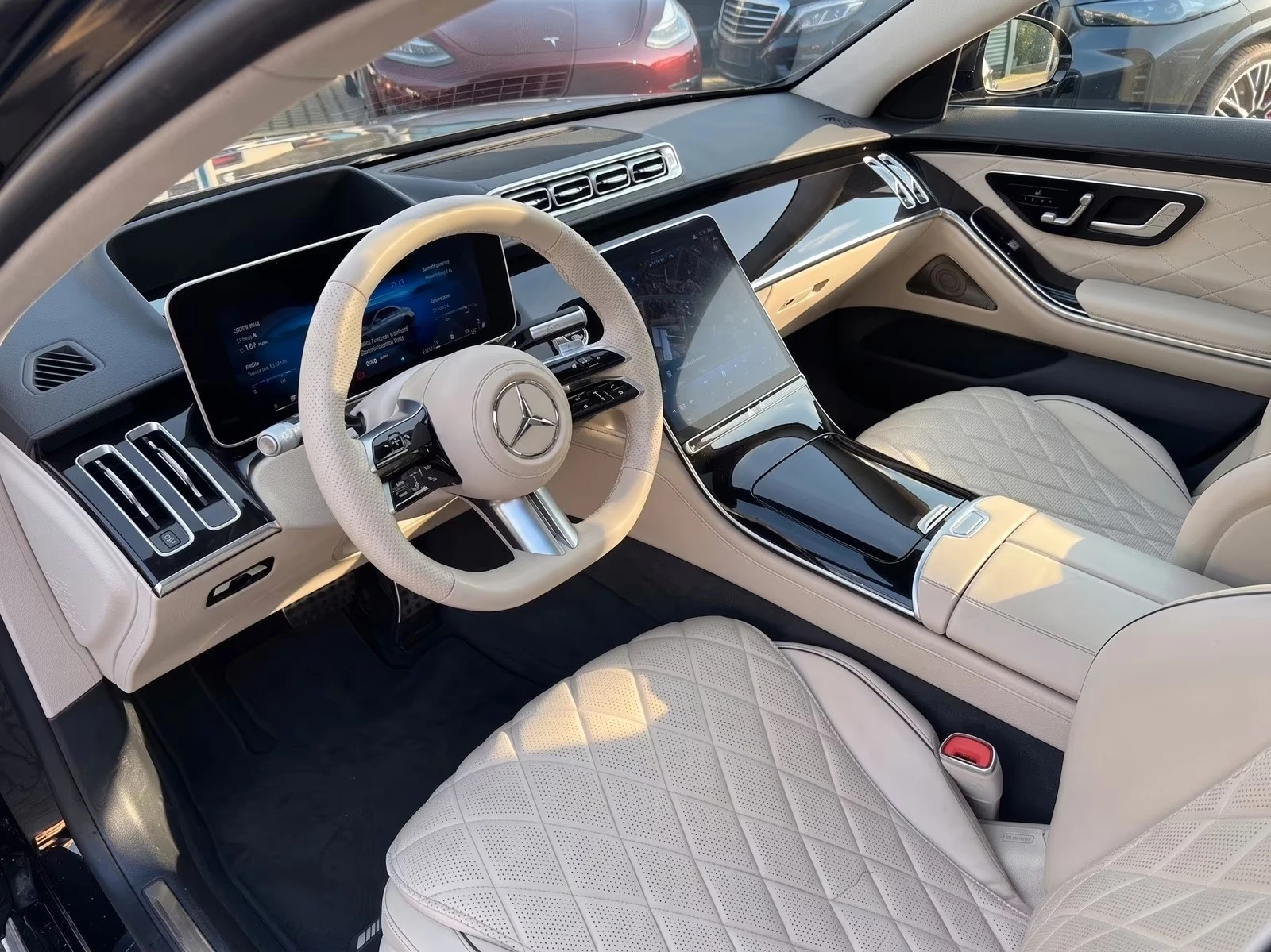 Mercedes-Benz S 400 AMG/ 4 MATIC/ LONG / BURM / HUD / PANO/ SOFT CLOSE, снимка 9 - Автомобили и джипове - 55144261