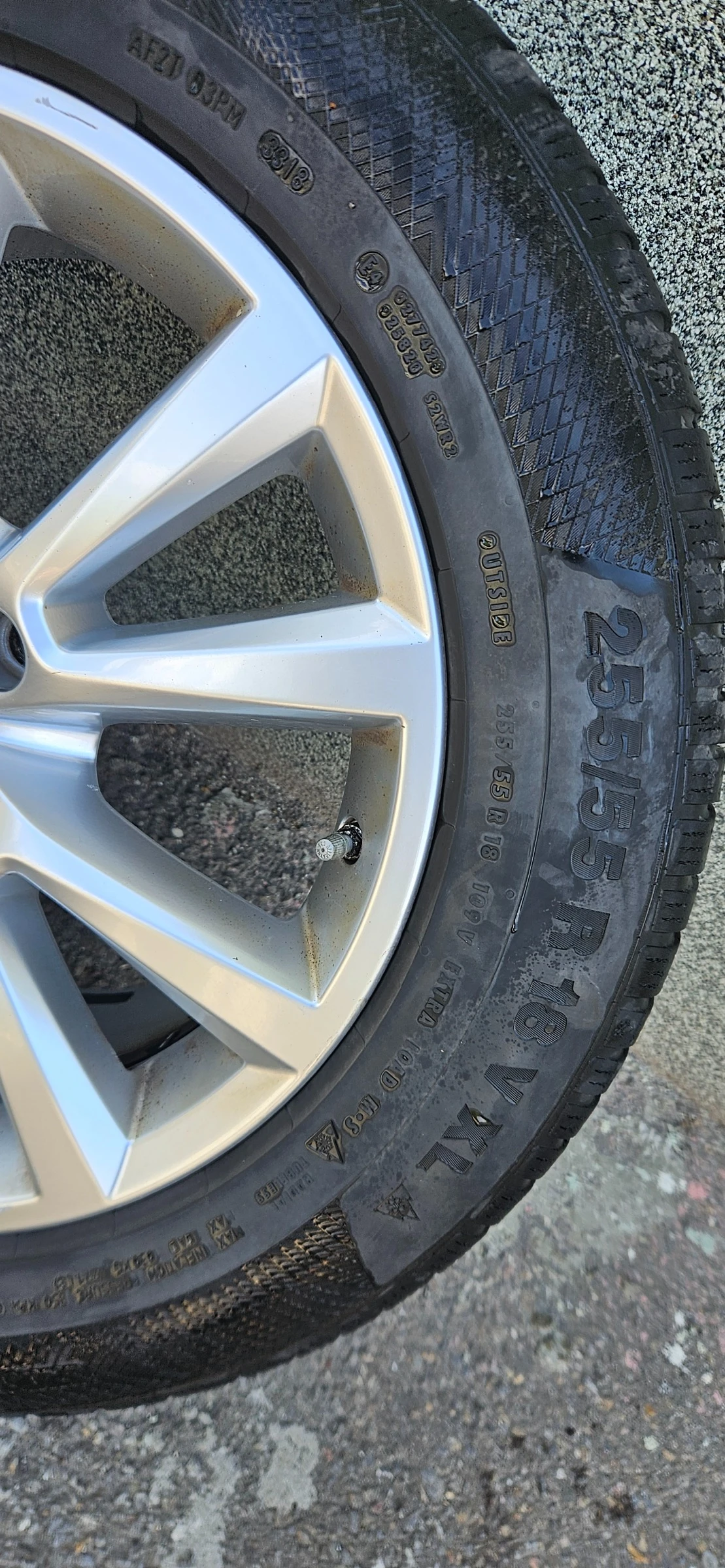 Гуми с джанти Continental 255/55R18, снимка 2 - Гуми и джанти - 55222598