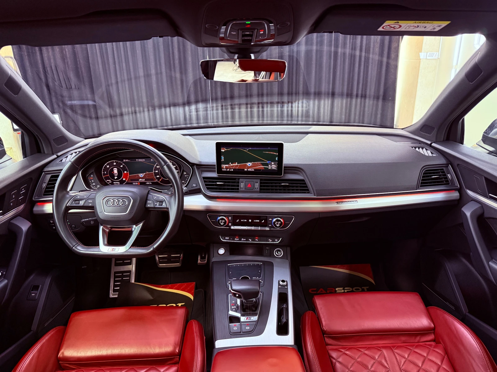 Audi SQ5 BiTDI RED LEATHER FULL TOP, снимка 7 - Автомобили и джипове - 55012227