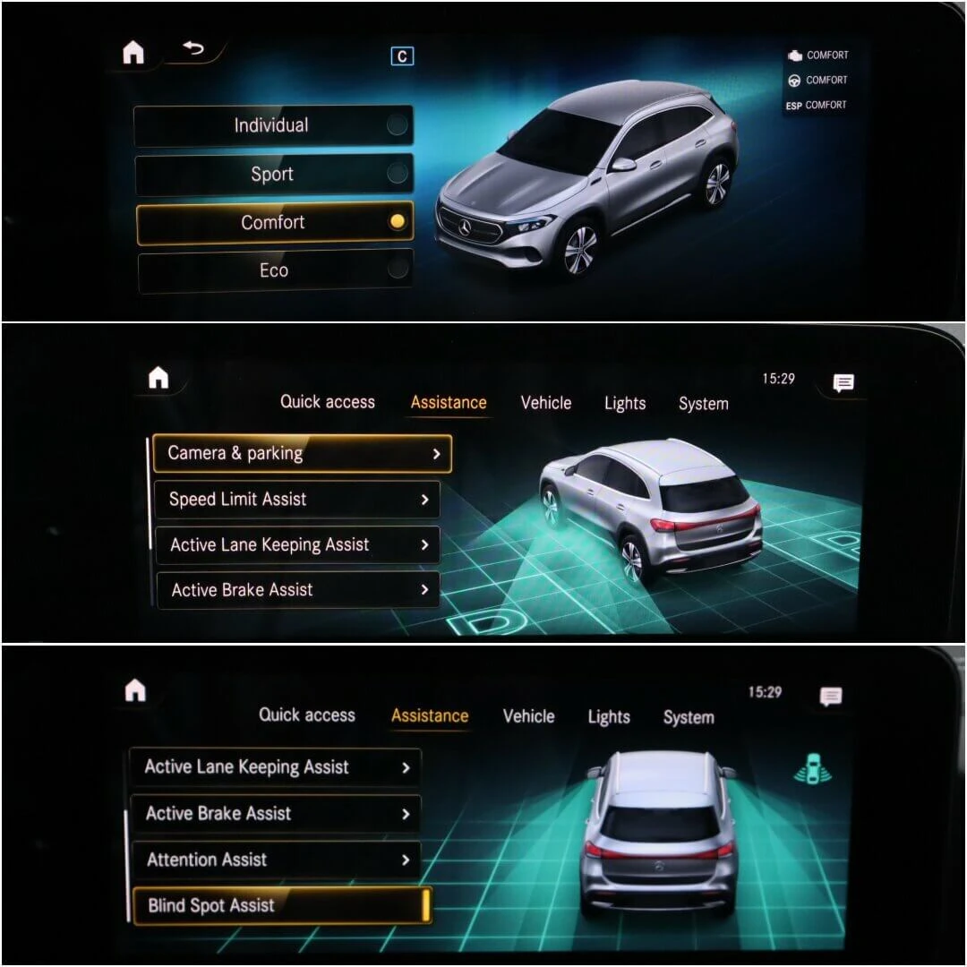 Mercedes-Benz EQA 250/Advanced Plus/MBUX/Обдухване/Камера/Blind Assi, снимка 14 - Автомобили и джипове - 55407578