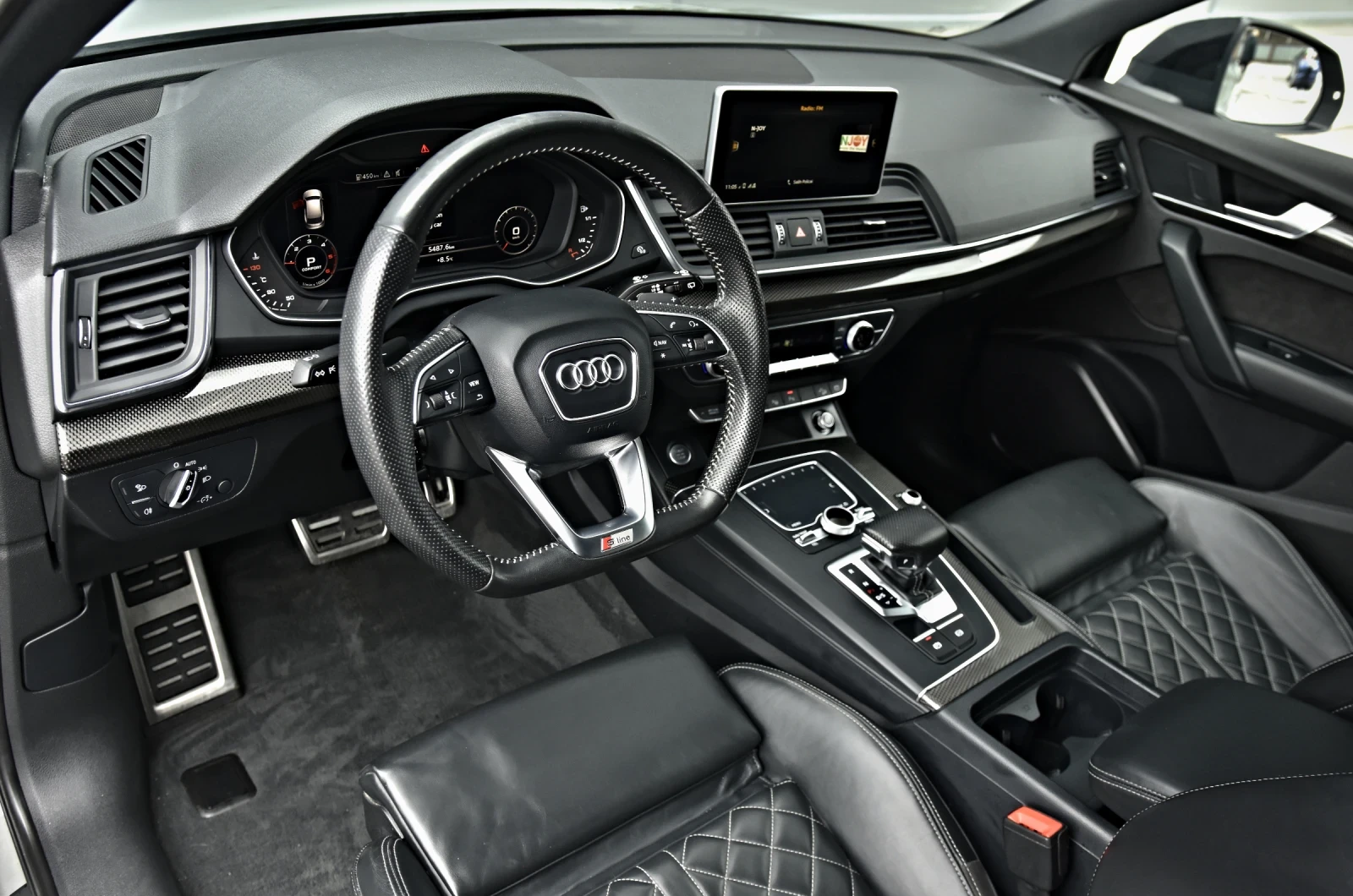 Audi Q5 4.0TDI/3xSLINE/KEY&GO/360CAM/SQ5SEATS/ЛИЗИНГ, снимка 11 - Автомобили и джипове - 54088872