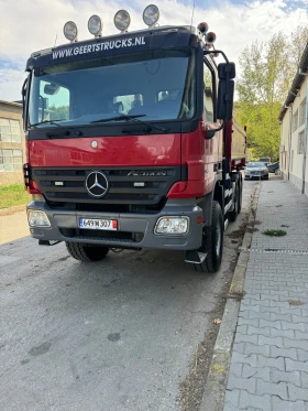 Mercedes-Benz Actros Actros 3346   Самосвал с кран 6х6, снимка 1