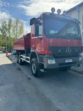 Mercedes-Benz Actros Actros 3346   Самосвал с кран 6х6, снимка 2