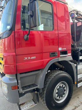 Mercedes-Benz Actros Actros 3346   Самосвал с кран 6х6, снимка 4