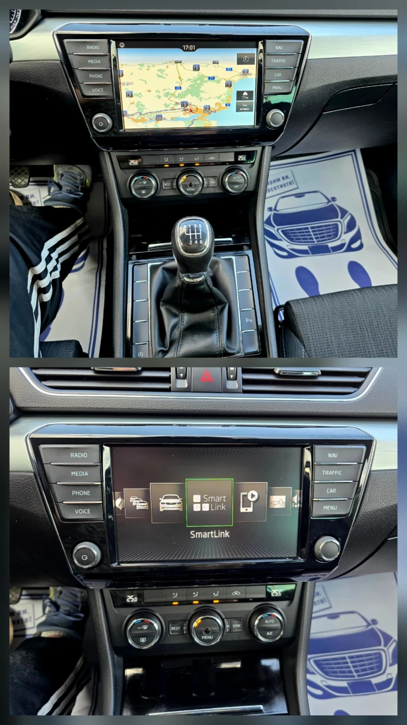 Skoda Superb DISTRONIK/2.0TDI/150hp, снимка 12 - Автомобили и джипове - 53271106