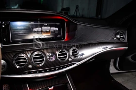 Mercedes-Benz S 350 L* AMG* PANO* CARBON* ОБДУХВАНЕ* , снимка 13