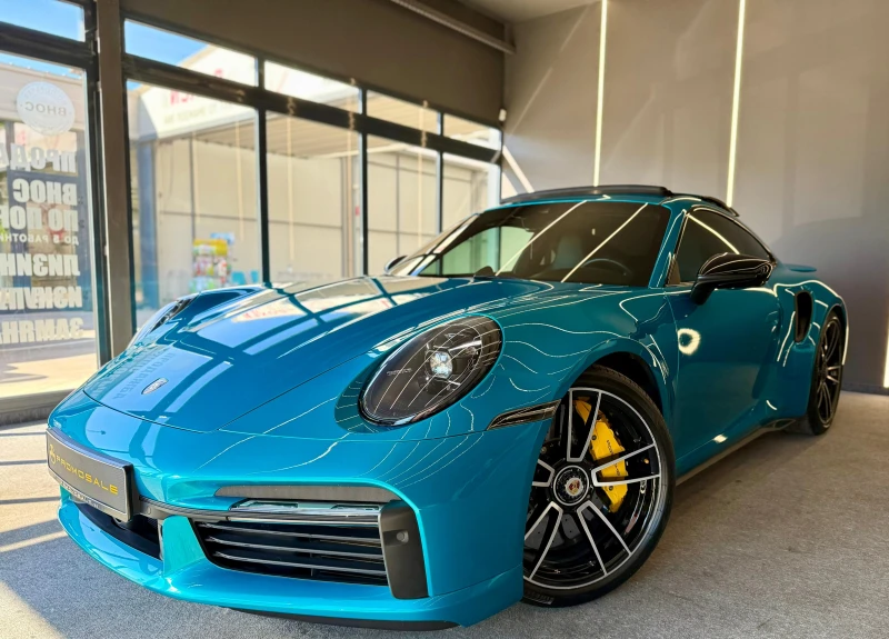 Porsche 911 Turbo S* Burm* ГАРАНЦИЯ* Chrono* Лизинг* Обдух* Ma, снимка 3 - Автомобили и джипове - 51767196