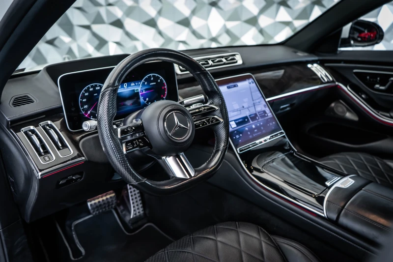 Mercedes-Benz S 400 d 4M L AMG* 360* Pano* Burm, снимка 8 - Автомобили и джипове - 53173925