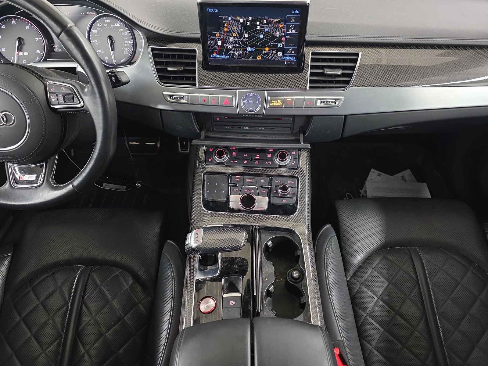 Audi S8 MATRIX* АЛКАНТАРА* ДИСТРОНИК* МАСАЖ* ОБДУХ* HEADUP - изображение 10
