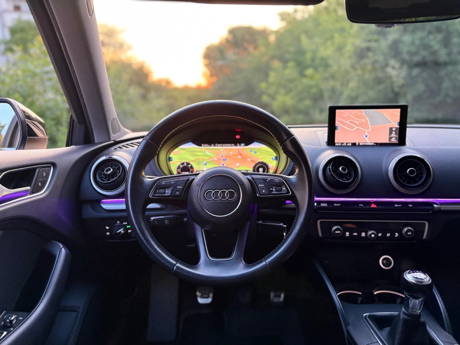 Audi A3 * S-LINE * MATRIX * VIRTUAL * СЕРВИЗНА ИСТОРИЯ * , снимка 12 - Автомобили и джипове - 55002640